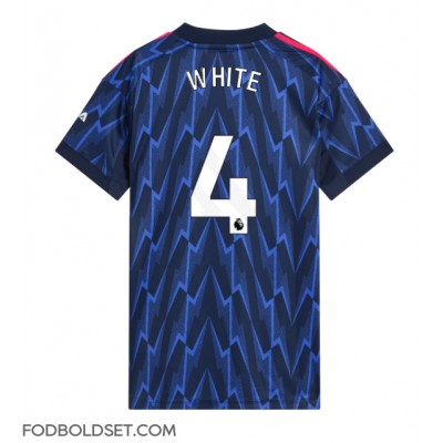 Arsenal Ben White #4 Udebanetrøje Dame 2025-26 Kortærmet Arsenal Ben White #4 Udebanetrøje Dame 2025-26 Kortærmet
